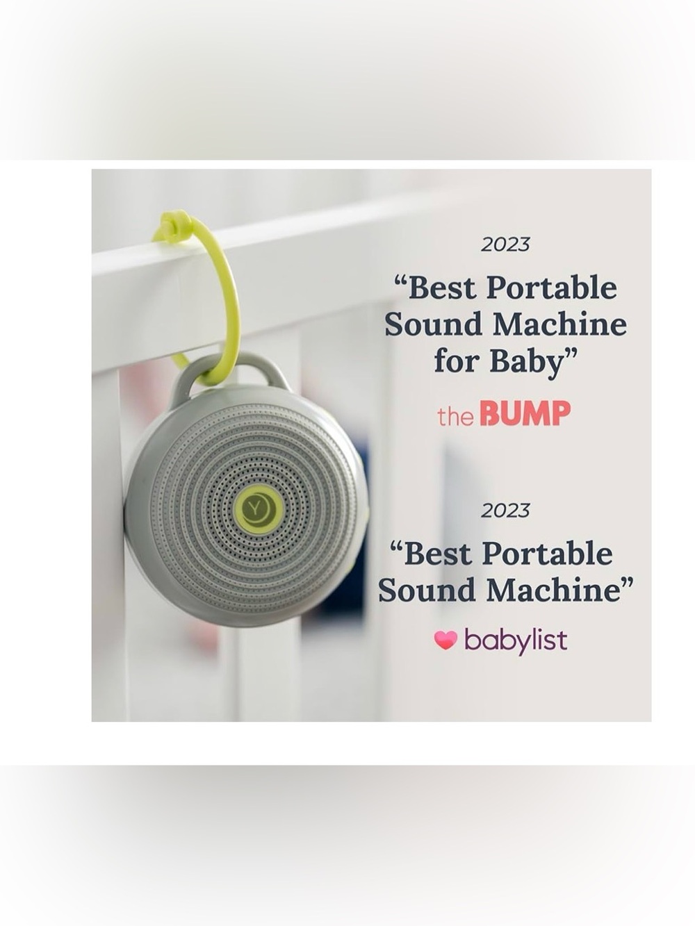 HUSHH Portable White Noise Sound Machine for Baby - Picture 4 of 8